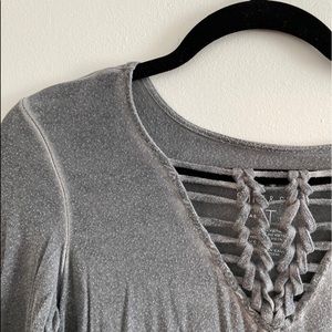 Knit detail long sleeve